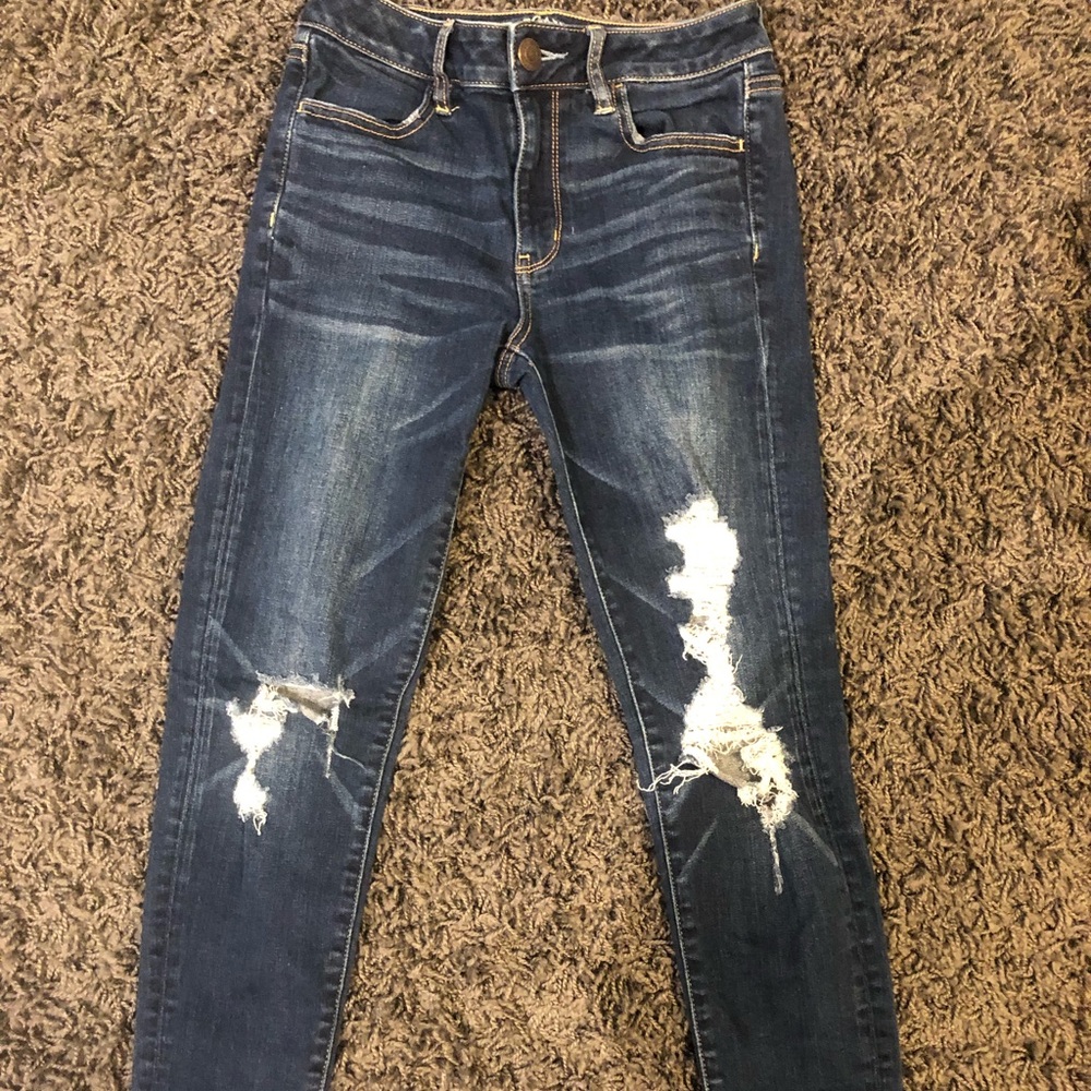 American eagle jeans size 4 super stretch x